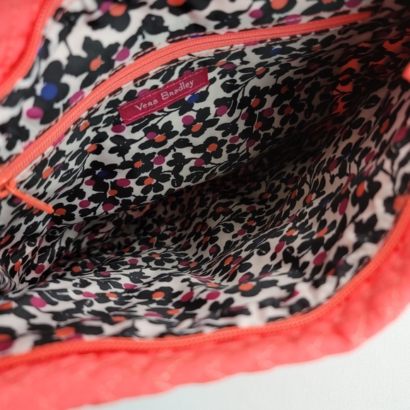 Vera Bradley Iconic Triple Zip Hipster Coral Reef Purse - Picture 6 of 15